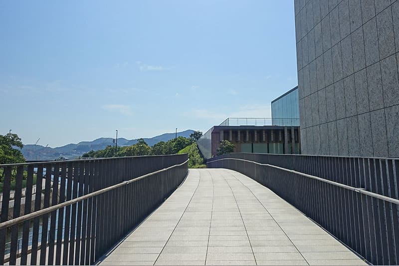 長崎県美術館そばの遊歩道